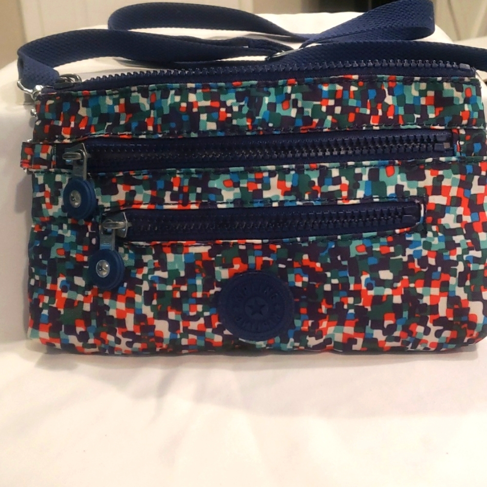 Kipling Crossbody Bag, Printed Polyester- Juniper… - image 1